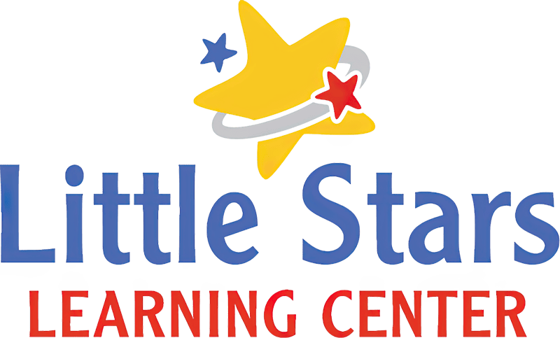 Star Preschools logo with a gold star accent and clean blue-and-red text.